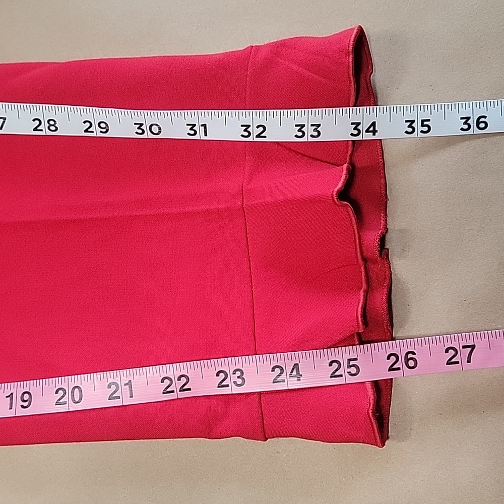 Ann Taylor Size 4 Red Jubilee Trouser with Ruffle Hem. High Rise, Like New Cond. - Picture 10 of 13